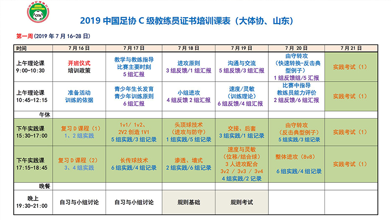 教练员培训
